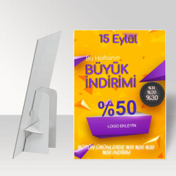 Büyük İndirim Sadece Burada Ayaklı Pano online tasarla
