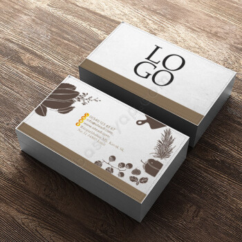 Cafe Baskılı Kartvizit online tasarla