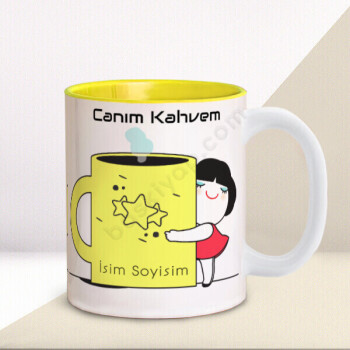 Canım Kahvem Tasarımlı Baskılı Kupa online tasarla
