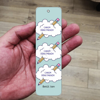 Canım Öğretmenim Tasarımlı Kitap Ayracı online tasarla