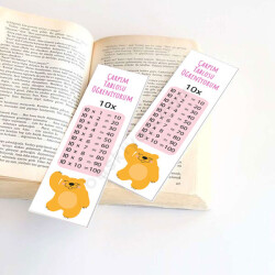 Çarpım Tablosu 10 Eğitici Kitap Ayracı online tasarla