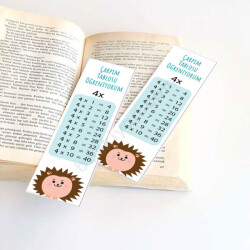 Çarpım Tablosu 4 Eğitici Kitap Ayracı online tasarla