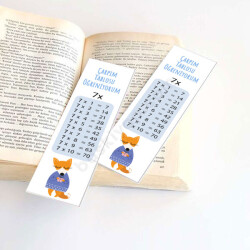 Çarpım Tablosu 7 Eğitici Kitap Ayracı online tasarla