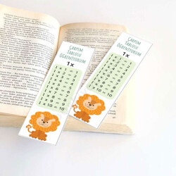 Çarpım Tablosu Eğitici Kitap Ayracı online tasarla
