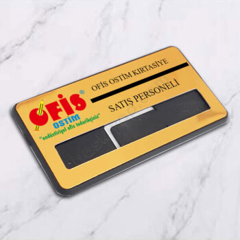 Çerçeveli Mıknatıslı, İğneli İsimlik online tasarla