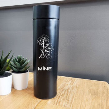 Çicek Kazımalı Termos online tasarla