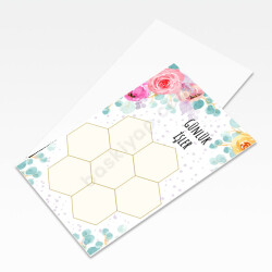 Çiçekli Planlayıcı Unutmayınız Kartı online tasarla