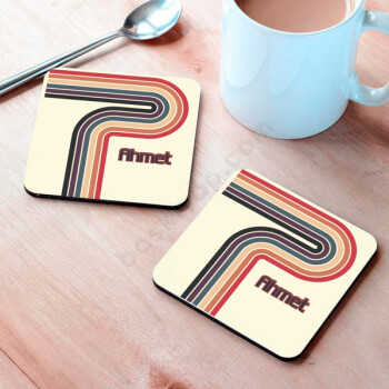 Çizgi Desenli Bardak Altlığı online tasarla