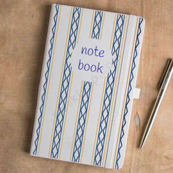 Çizgili Tasarımlı Beyaz Ajanda online tasarla