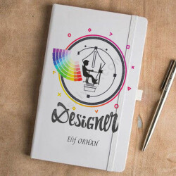 Cmyk Renk Temalı Grafikere Hediye Ajanda online tasarla