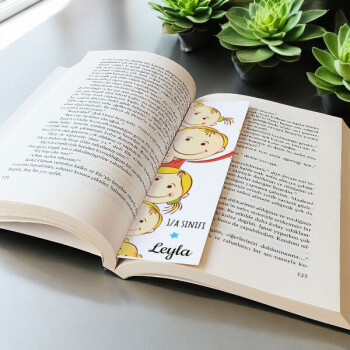 Çocuklar Tasarımlı Kitap Ayracı online tasarla