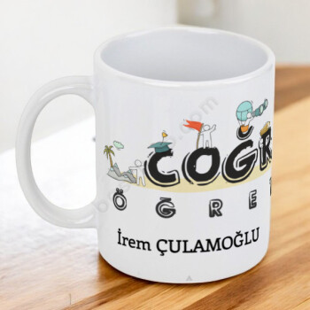 Coğrafya Öğretmenine Özel Baskılı Kupa online tasarla