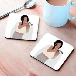 Cool Kız  Tasarım Bardak Altlığı online tasarla