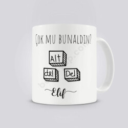 Ctrl Alt Del Tasarımlı Kendin Tasarla Baskılı Kupa online tasarla