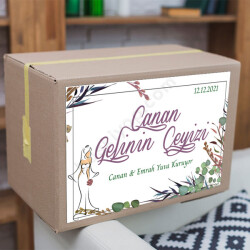 Dal Tasarım Baskılı Çeyiz Etiketi online tasarla