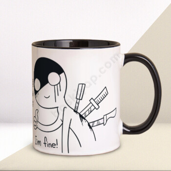 Dertlerim Ve Ben Tasarım Baskılı Kupa online tasarla