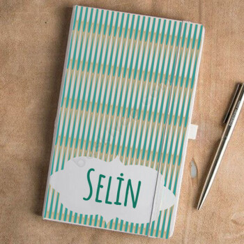 Desenli 3 Beyaz Ajanda online tasarla