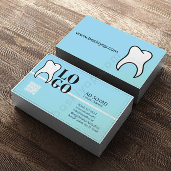 Diş Hekimi Kare Kodlu Kartvizit online tasarla