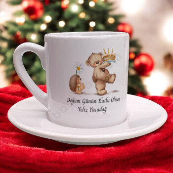Doğumgünün Kutlu Olsun Temalı Tasarım Kahve Fincanı online tasarla