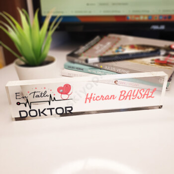 Doktor Masa İsimliği - Akrilik online tasarla