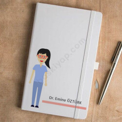 Doktor Tasarım Beyaz Defter Ajanda online tasarla