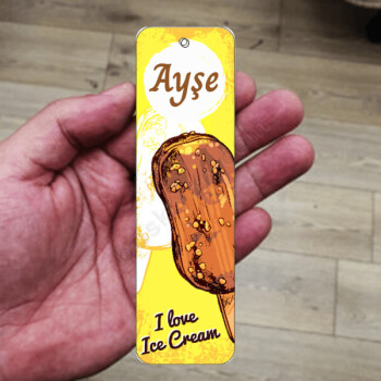 Dondurma Baskılı 3 Metal Kitap Ayracı online tasarla