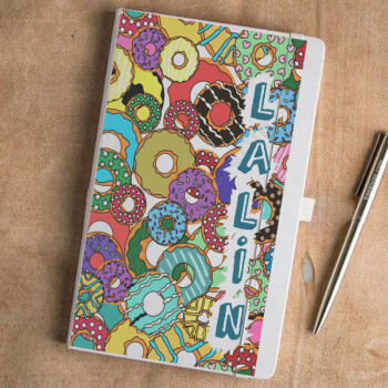 Donut Tasarımlı Beyaz Ajanda online tasarla