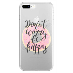 Donut Worry Be Happy Tasarımlı Iphone 7 Plus Kılıf online tasarla
