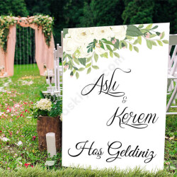 Düğün Karşılama Panosu online tasarla