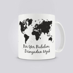 Dünyadan Uzak Tasarım Kupa online tasarla