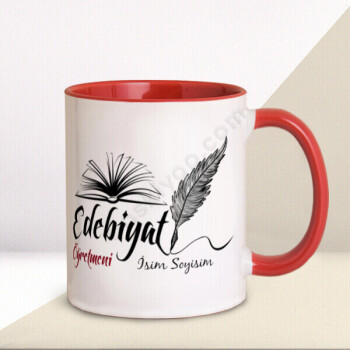 Edebiyat Öğretmeni Tasarımlı Kupa online tasarla