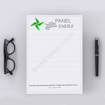 Enerji Panel Tasarımlı Antetli Kağıt online tasarla