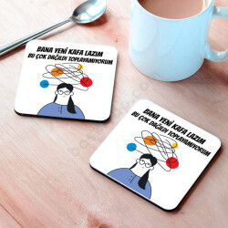 Esprili Metal Bardak Altlığı 2 online tasarla