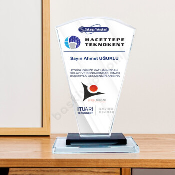 Etkinliklere Özel Kristal Plaket online tasarla