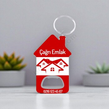 Ev Şekilli Metal Açacak Anahtarlık Tasarımı-2 online tasarla