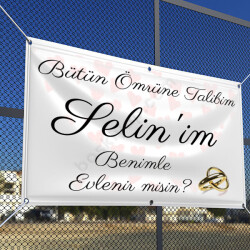 Evlilik Teklifi Branda Baskısı Tasarım 3 online tasarla