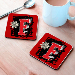 F Harfli Bardak Altlığı online tasarla