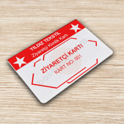 Ziyaretçi Kimlik Kartı online tasarla