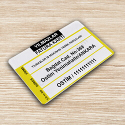 Kendin Tasarla Firma Fatura Kartı online tasarla