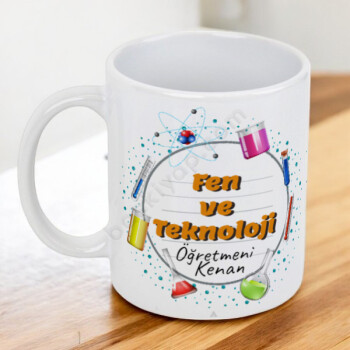 Fen Ve Teknoloji Öğretmenlerine Özel Kupa Bardak online tasarla