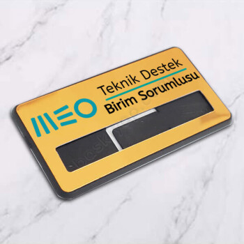 Firma Mıknatıslı, İğneli İsimlik online tasarla