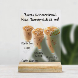 Firmalara Özel Pleksi Masa Menüsü 2 online tasarla