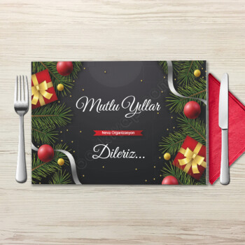 Firmaya Özel Yılbaşı Konseptli Amerikan Servis online tasarla