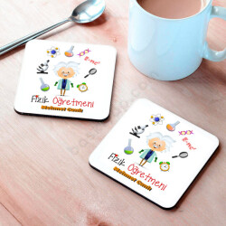 Fizik Öğretmenlerine Özel Bardak Altlığı online tasarla