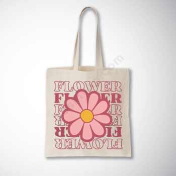 Flower Baskılı Promosyon Bez Çanta online tasarla