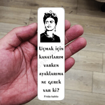 Frida Kahlo Tasarım Metal Kitap Ayracı online tasarla