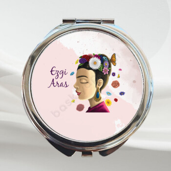 Frida Kahlo Tasarımlı Makyaj Aynası online tasarla