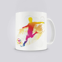 Futbolcu Tasarım 3 Kendin Tasarla Kupa Bardak online tasarla