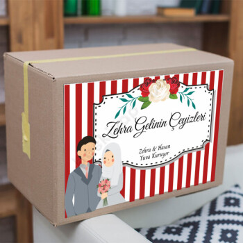 Gelin Damatlı Çizgili online tasarla