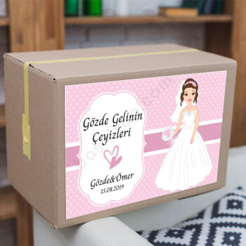Gelinli Çeyiz Etiketi online tasarla